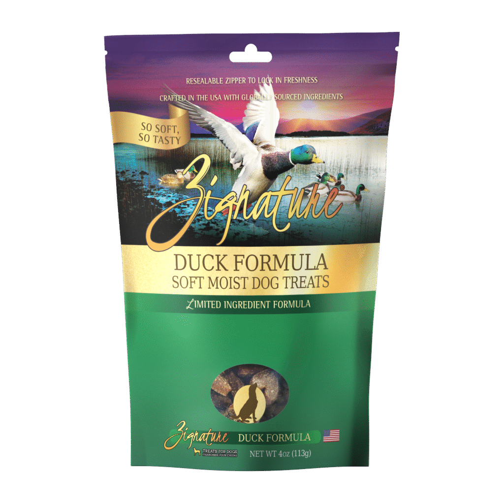 Zignature Soft Moist Dog Treats Duck Formula