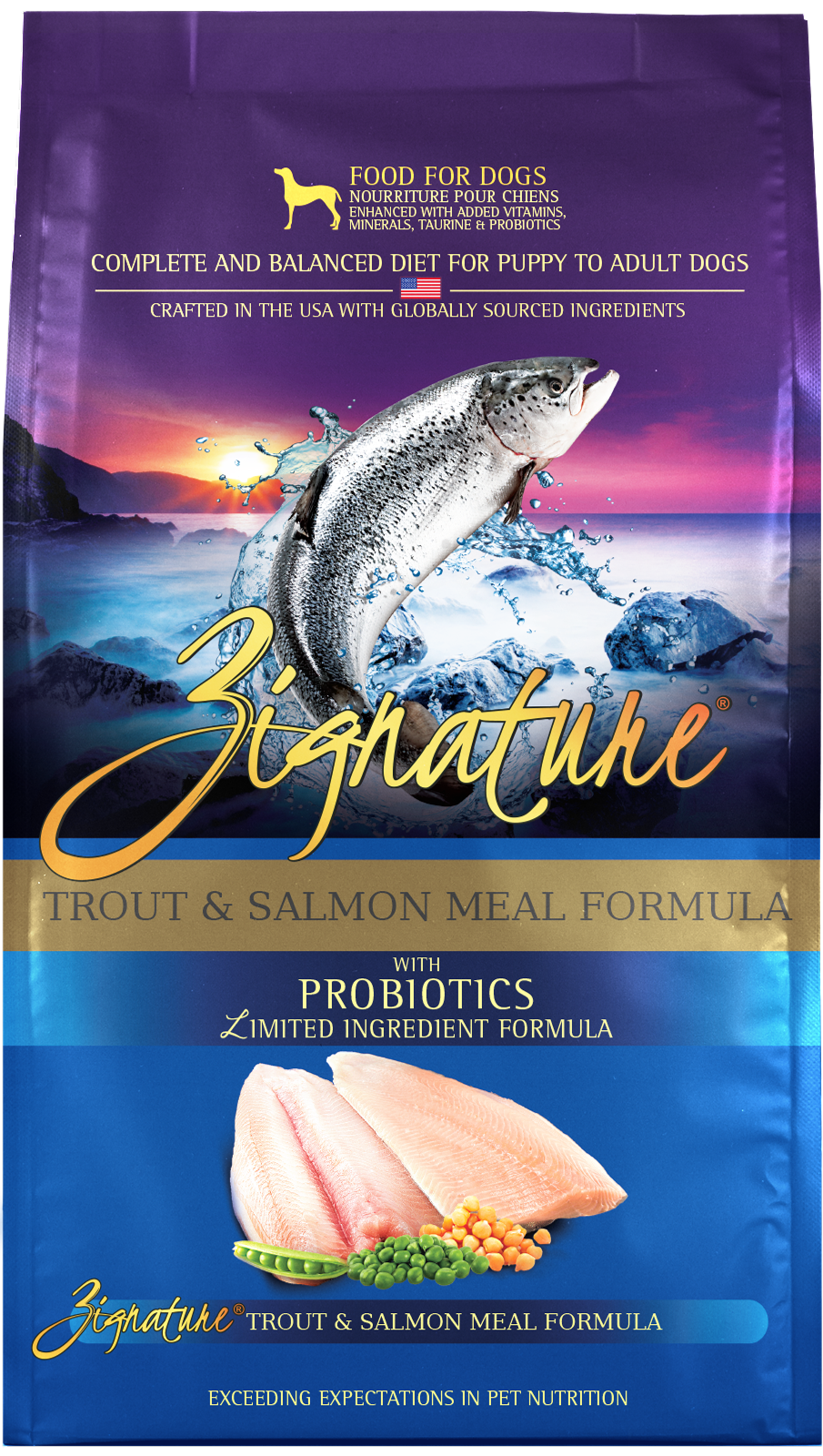Zignature Original Trout & Salmon Formula with Probiotics