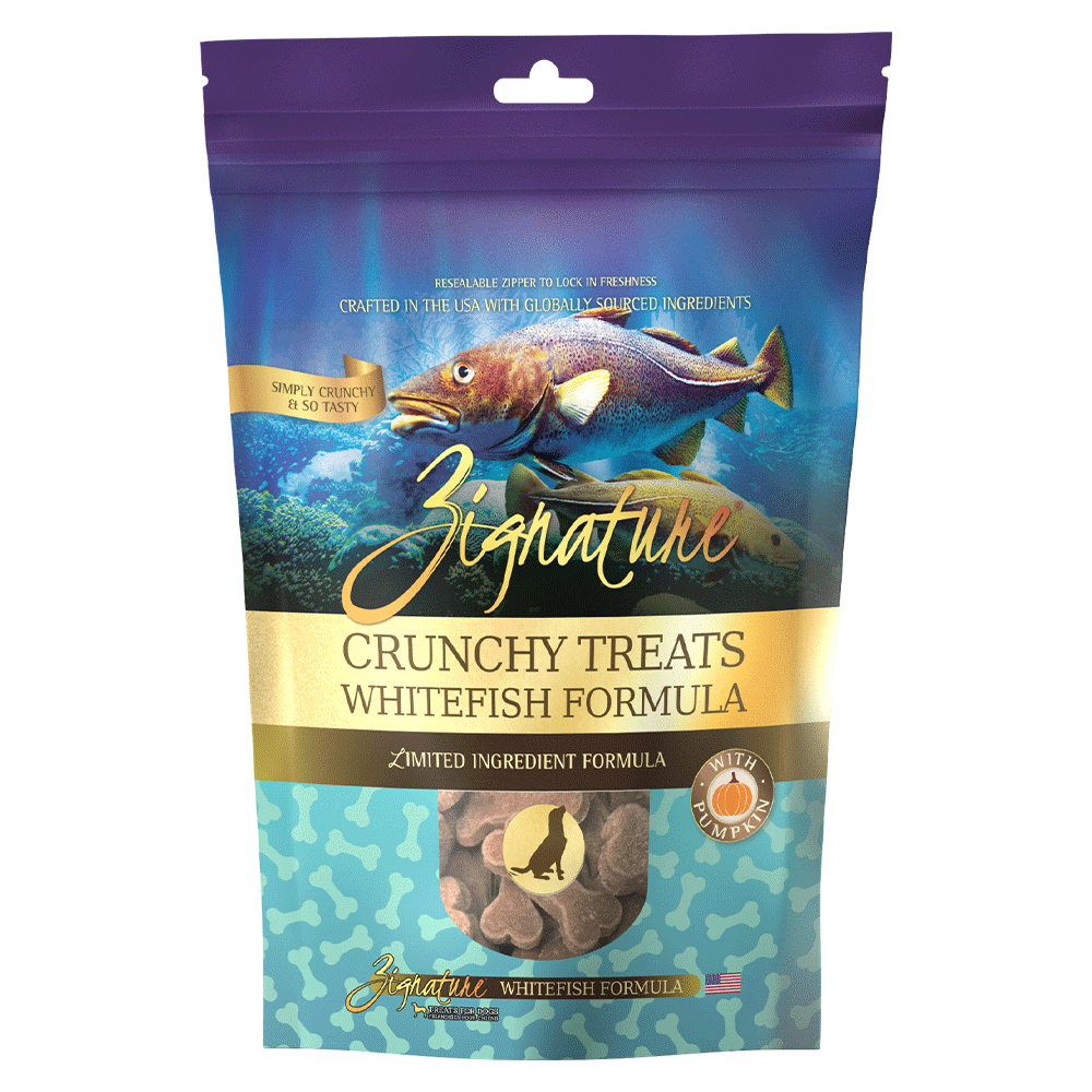 Zignature Crunchy Treats Whitefish Formula