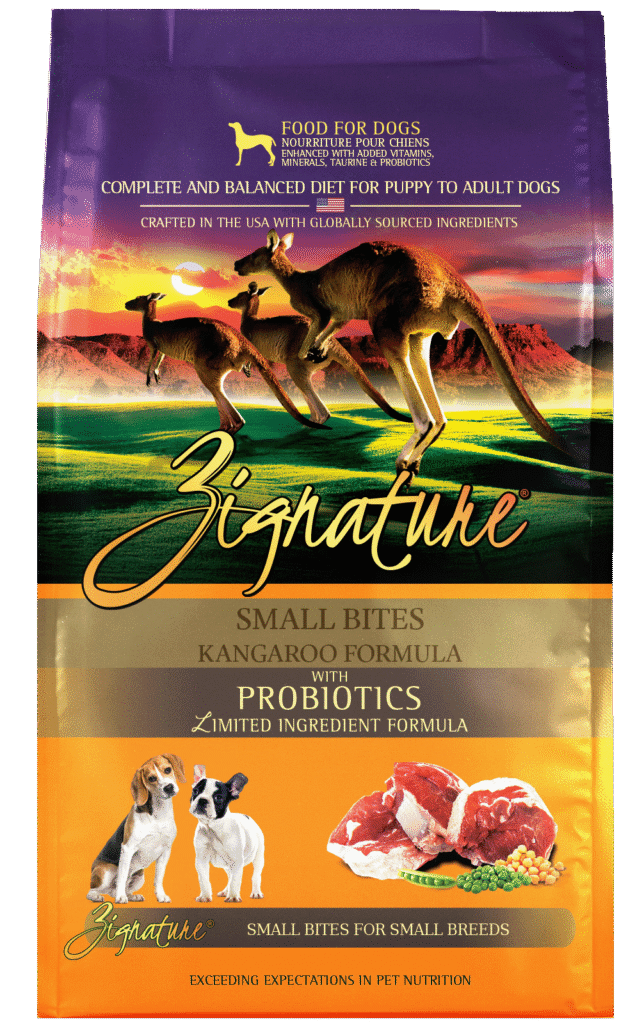 Zignature Original Small Bites Kangaroo Formula with Probiotics