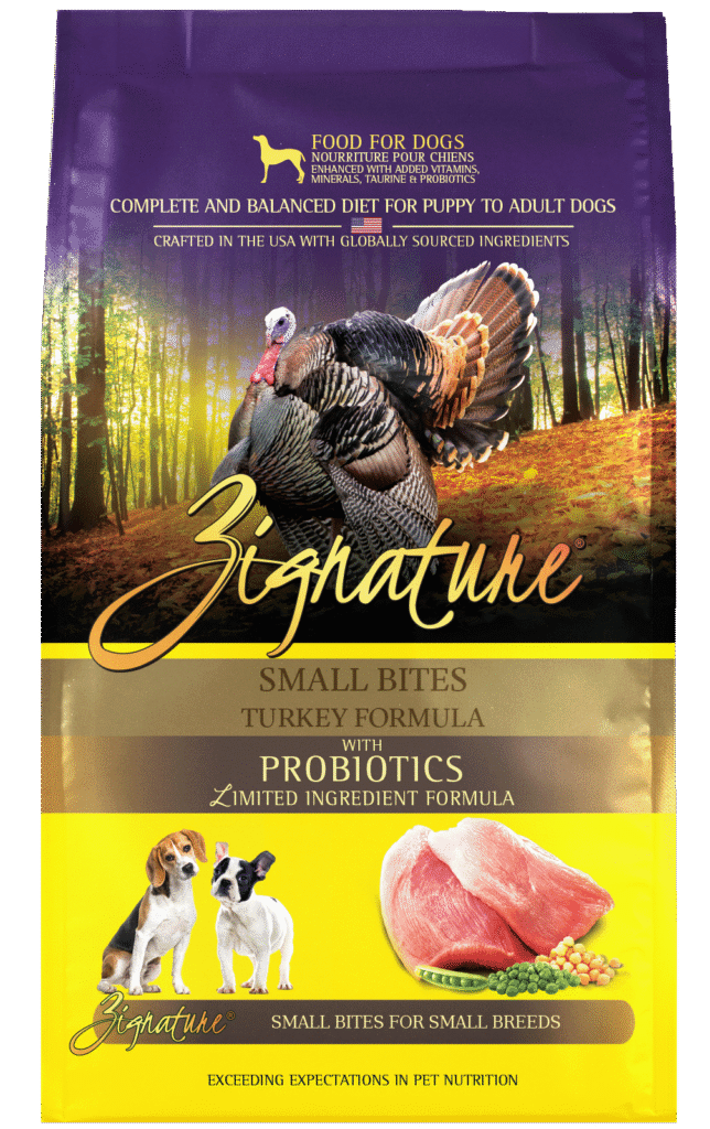 Zignature Original Small Bites Turkey Formula with Probiotics