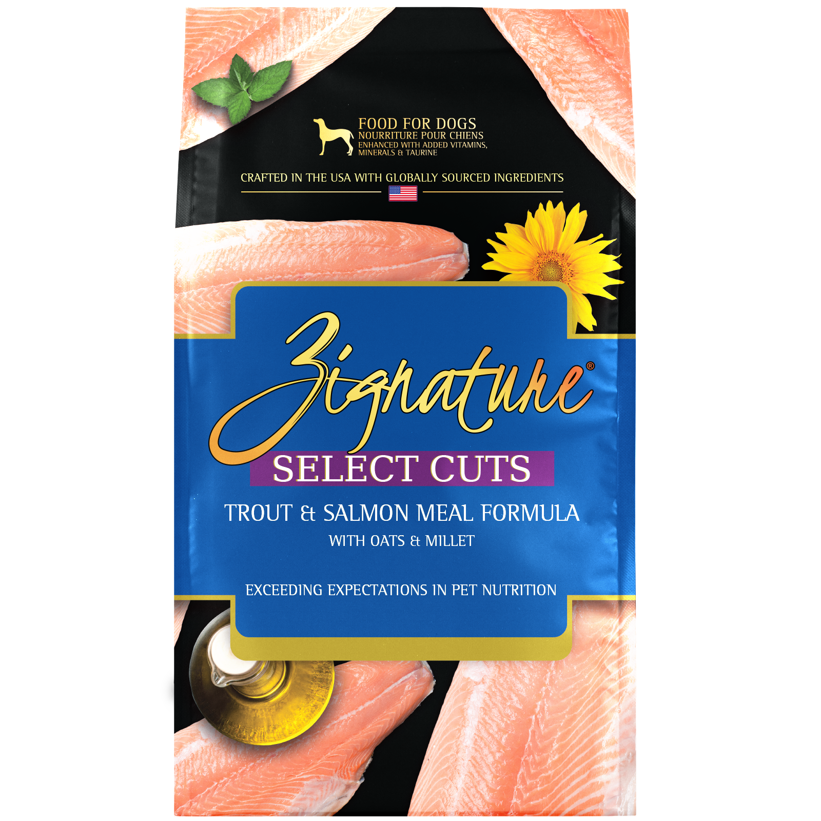 Zignature Select Cuts Trout & Salmon Meal Formula with Super Grains