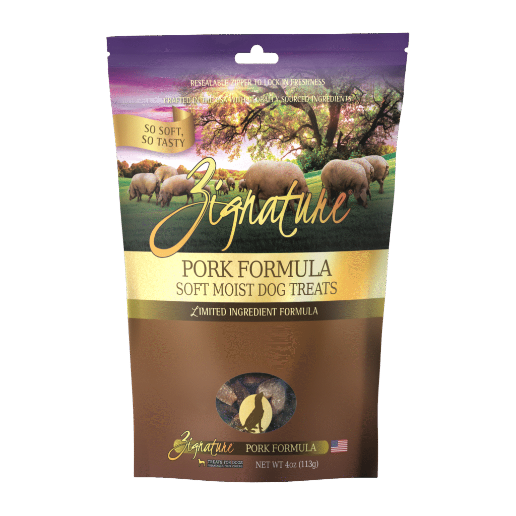 Zignature Soft Moist Dog Treats Pork Formula