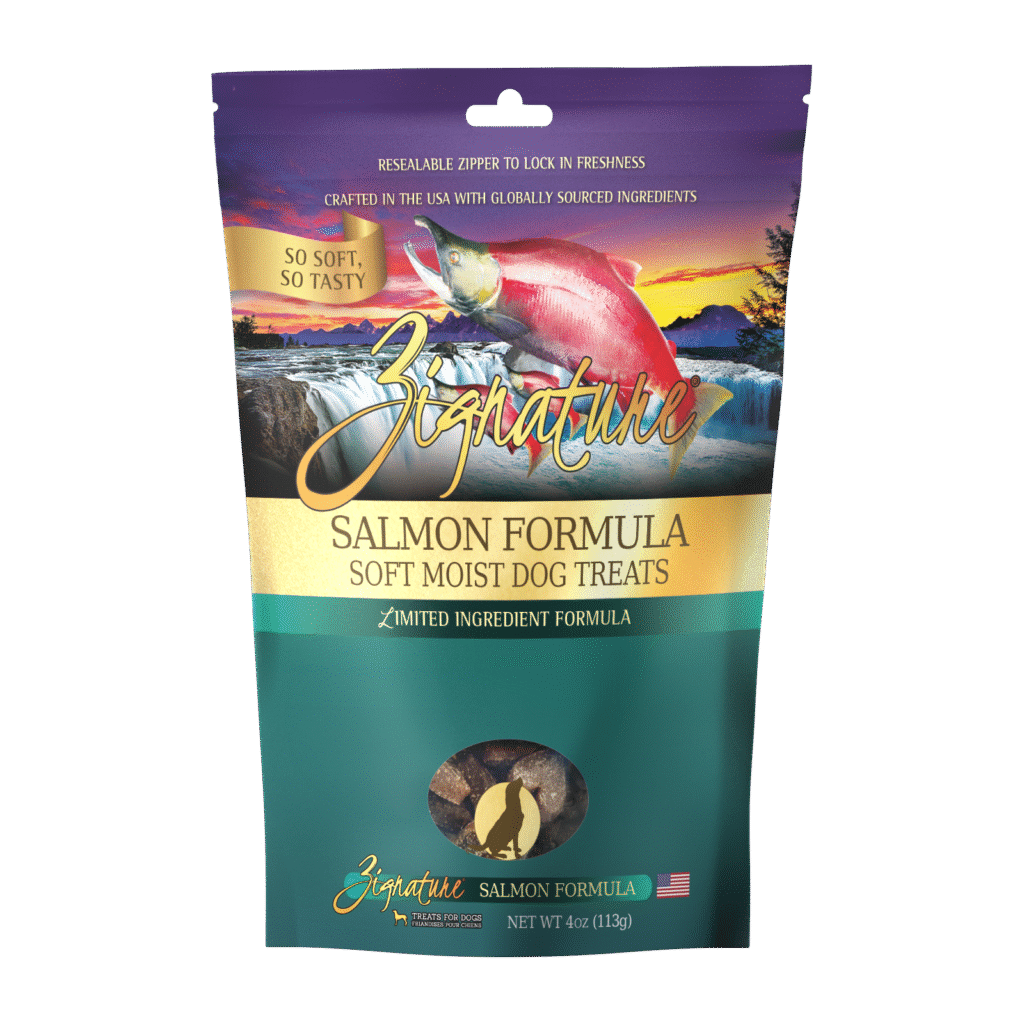 Zignature Soft Moist Dog Treats Salmon Formula
