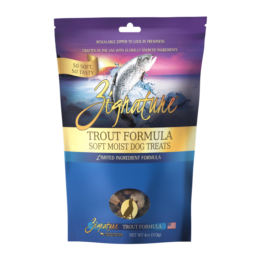 Zignature Soft Moist Dog Treats Trout Formula