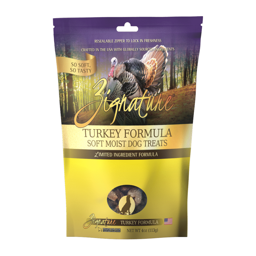 Zignature Soft Moist Dog Treats Turkey Formula