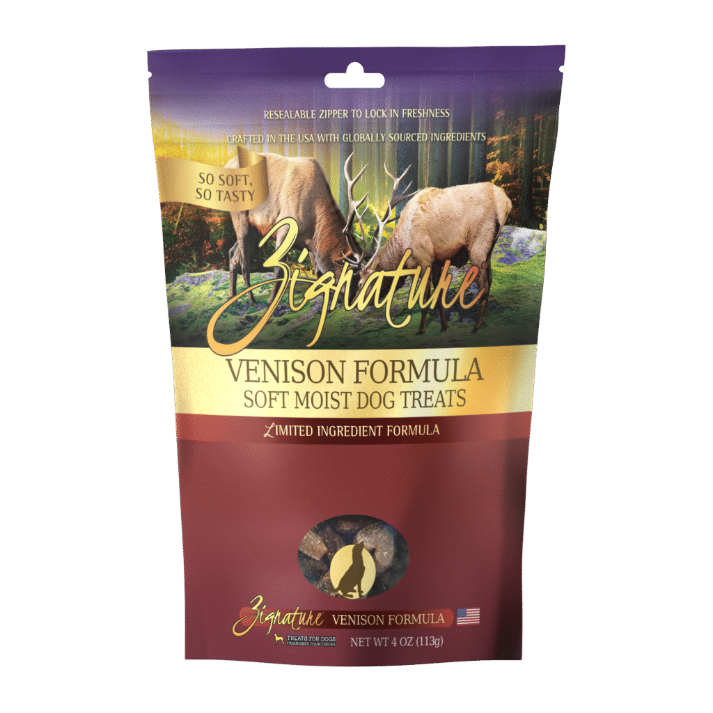 Zignature Soft Moist Dog Treats Venison Formula