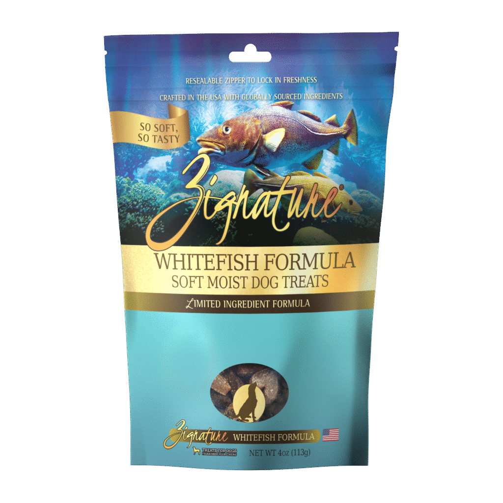 Zignature Soft Moist Dog Treats Whitefish Formula